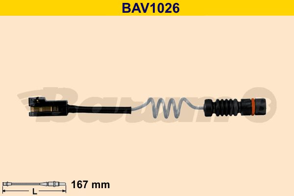 BARUM Сигнализатор, износ тормозных колодок BAV1026