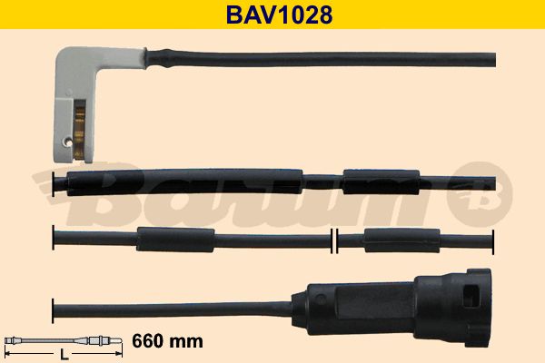 BARUM Сигнализатор, износ тормозных колодок BAV1028