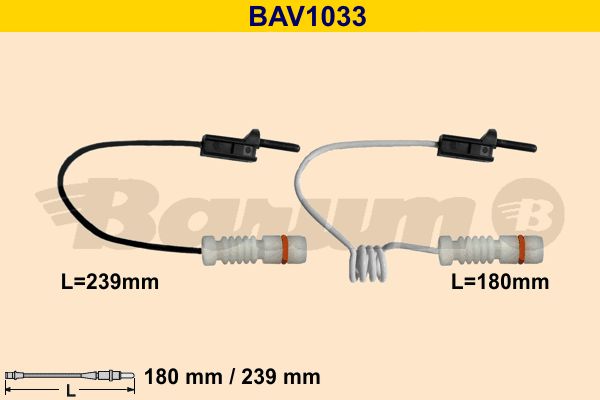 BARUM Indikators, Bremžu uzliku nodilums BAV1033