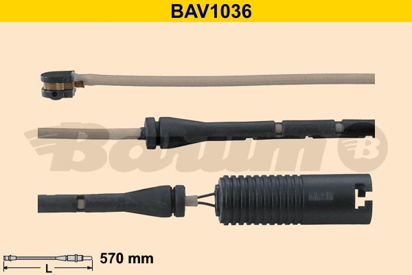 BARUM Indikators, Bremžu uzliku nodilums BAV1036