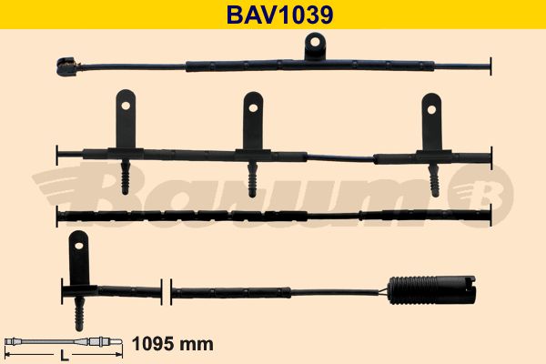 BARUM Сигнализатор, износ тормозных колодок BAV1039