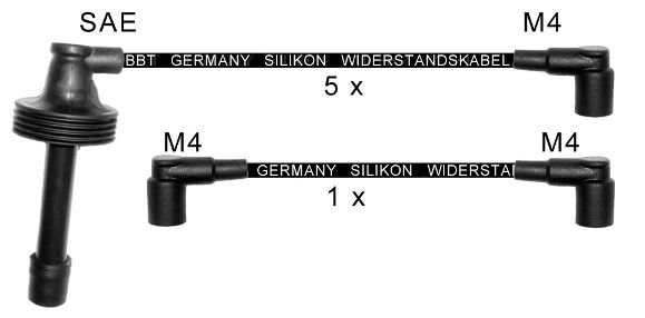 BBT Augstsprieguma vadu komplekts ZK136