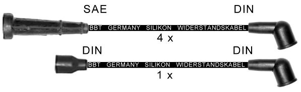BBT Комплект проводов зажигания ZK1674