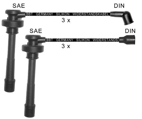 BBT Augstsprieguma vadu komplekts ZK1784