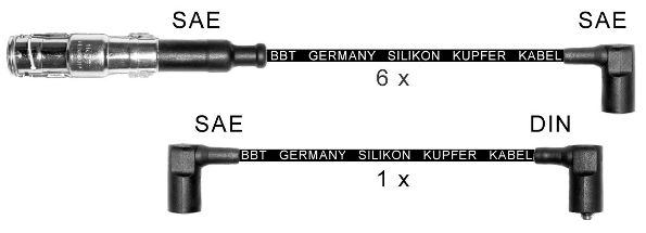 BBT Комплект проводов зажигания ZK414