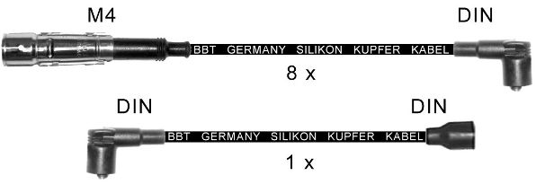 BBT Augstsprieguma vadu komplekts ZK423