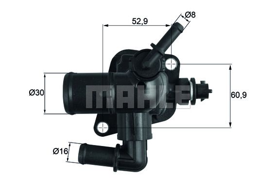 BEHR Termostats, Dzesēšanas šķidrums TI 251 88D