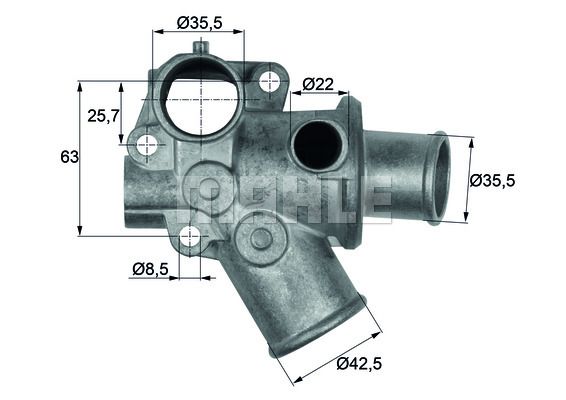 BEHR Termostats, Dzesēšanas šķidrums TI 70 80D