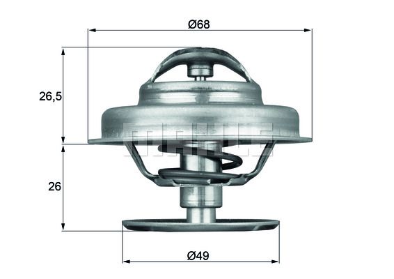 BEHR Termostats, Dzesēšanas šķidrums TX 62 89