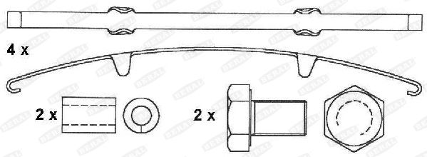 BERAL Bremžu uzliku kompl., Disku bremzes 2913130004145684