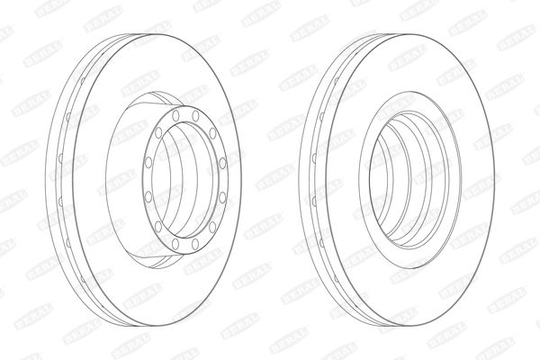 BERAL Bremžu diski BCR132A