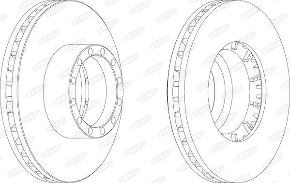 BERAL Bremžu diski BCR155A