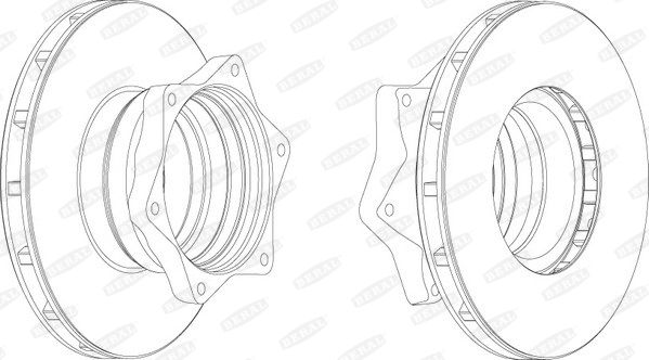 BERAL Тормозной диск BCR164A