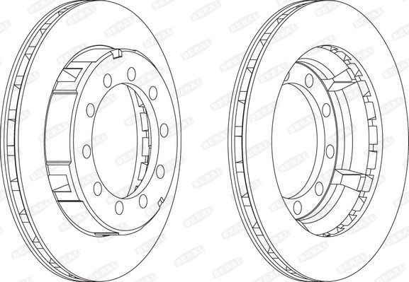 BERAL Bremžu diski BCR177A