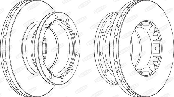 BERAL Тормозной диск BCR197A