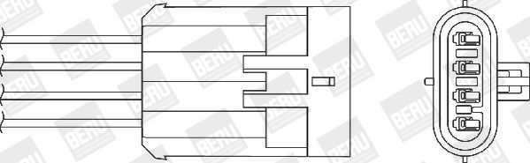 BERU Лямбда-зонд OZH148