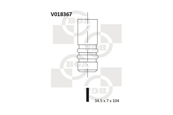 BGA Впускной клапан V018367