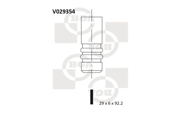 BGA Izplūdes vārsts V029354