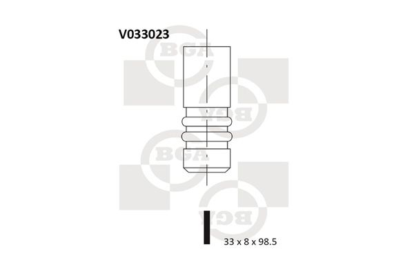 BGA Выпускной клапан V033023