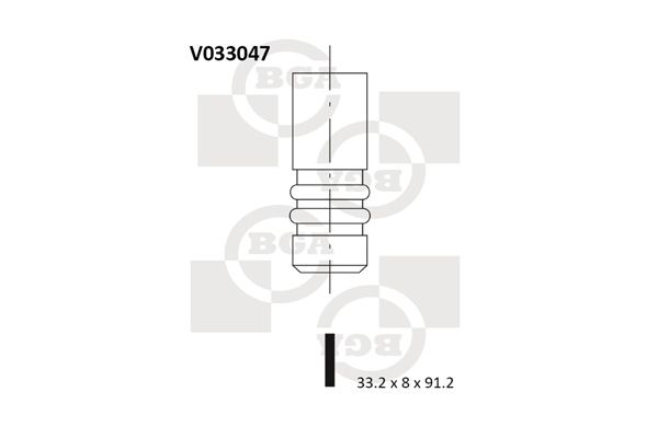 BGA Выпускной клапан V033047