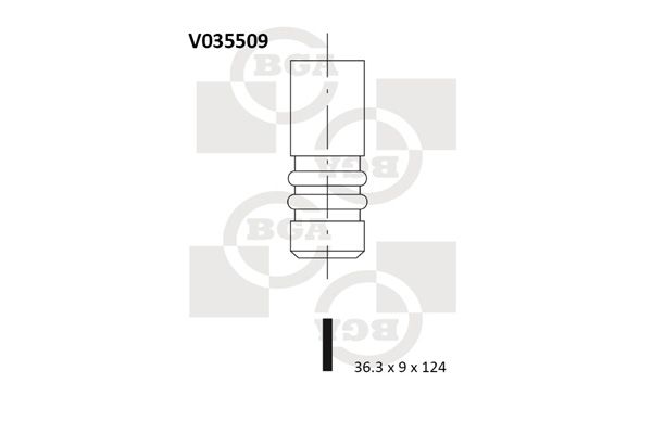 BGA Выпускной клапан V035509