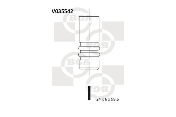 BGA Izplūdes vārsts V035542