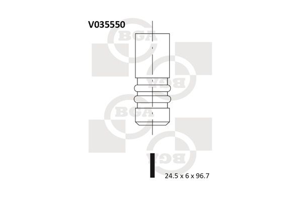 BGA Выпускной клапан V035550