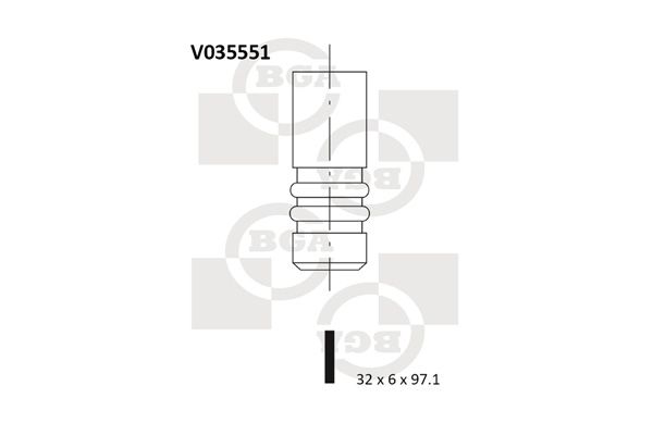 BGA Впускной клапан V035551