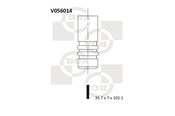 BGA Впускной клапан V056014