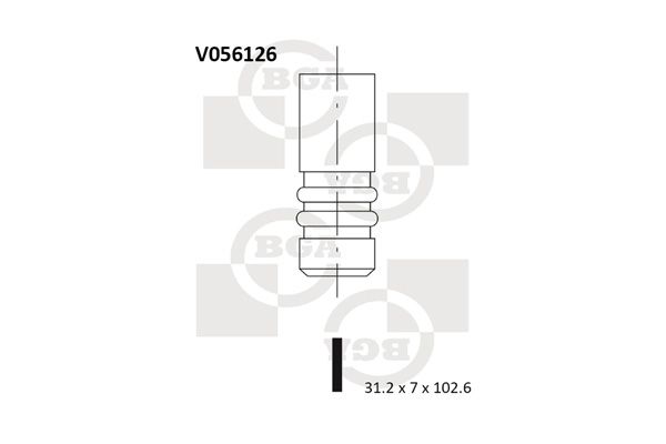 BGA Выпускной клапан V056126