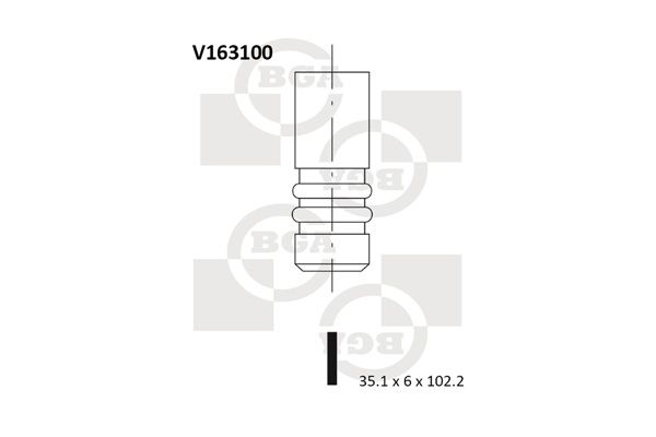 BGA Впускной клапан V163100