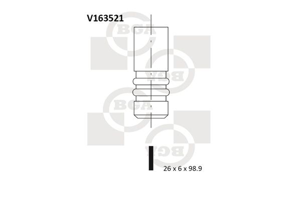 BGA Выпускной клапан V163521