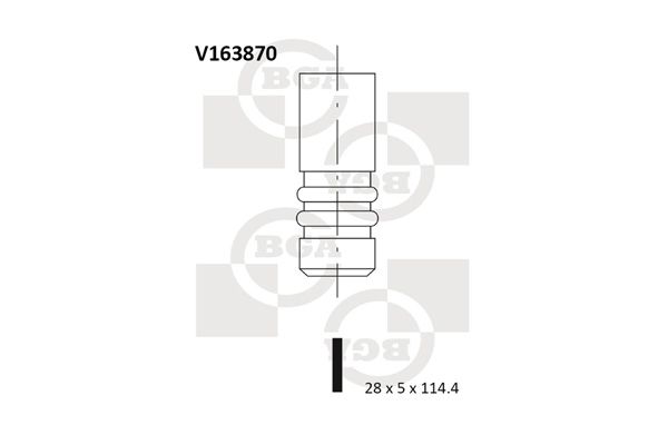 BGA Впускной клапан V163870