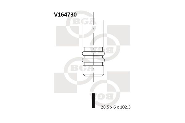 BGA Впускной клапан V164730