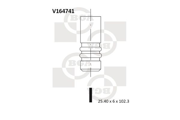 BGA Выпускной клапан V164741