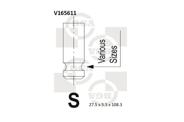 BGA Izplūdes vārsts V165611