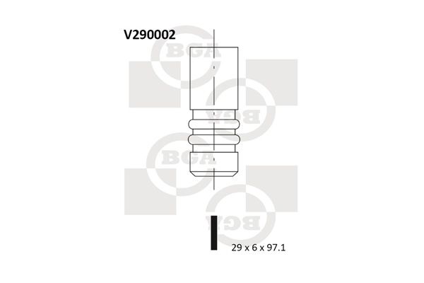 BGA Впускной клапан V290002