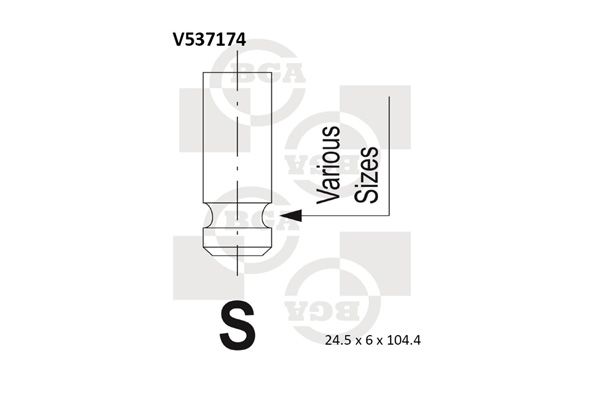 BGA Выпускной клапан V537174