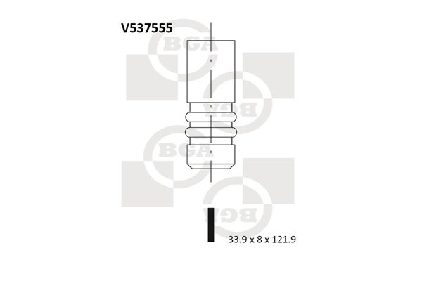 BGA Выпускной клапан V537555