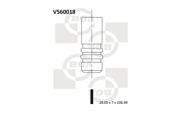 BGA Выпускной клапан V560018