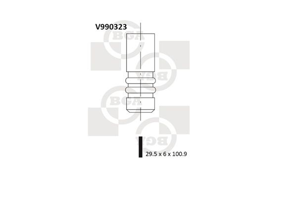 BGA Впускной клапан V990323