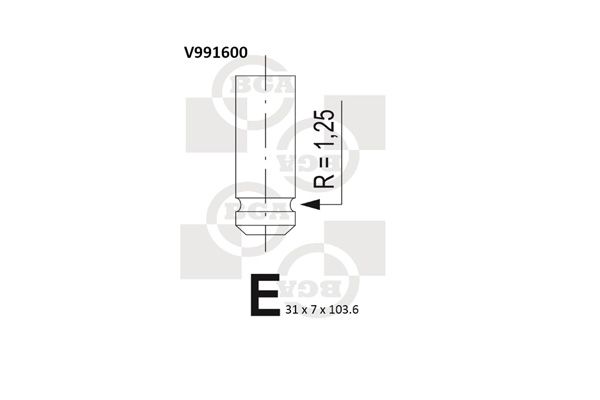 BGA Выпускной клапан V991600