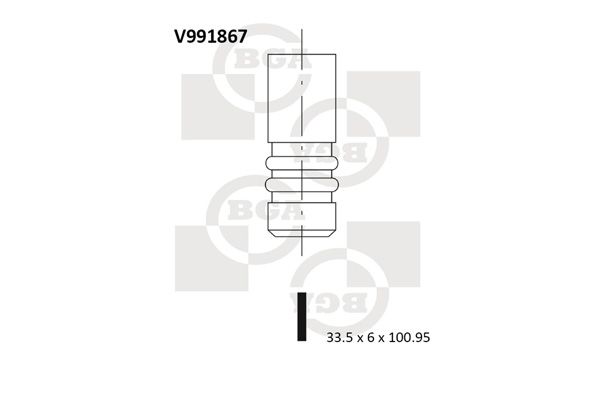 BGA Впускной клапан V991867
