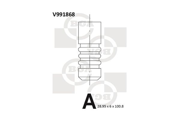 BGA Выпускной клапан V991868