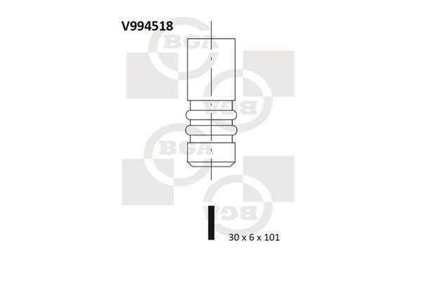 BGA Выпускной клапан V994518