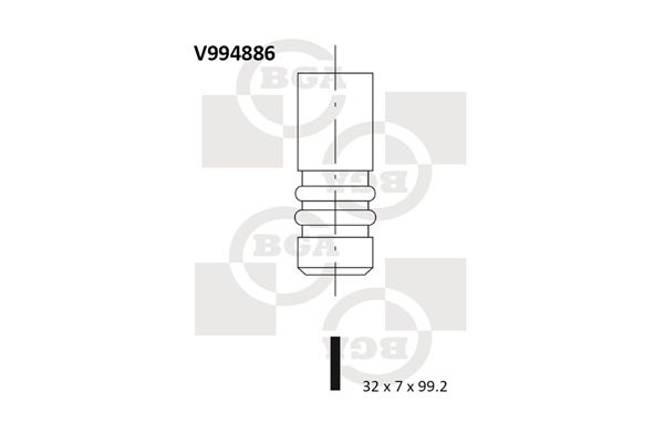 BGA Впускной клапан V994886