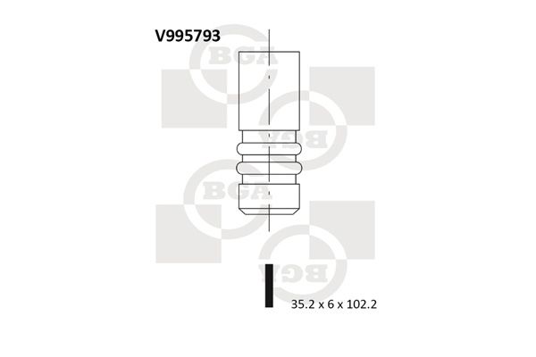 BGA Впускной клапан V995793