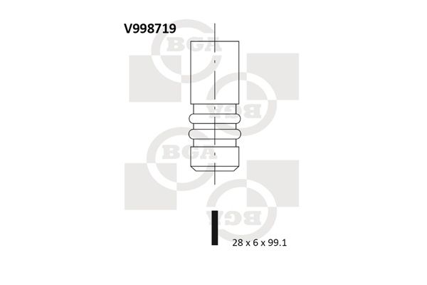 BGA Выпускной клапан V998719