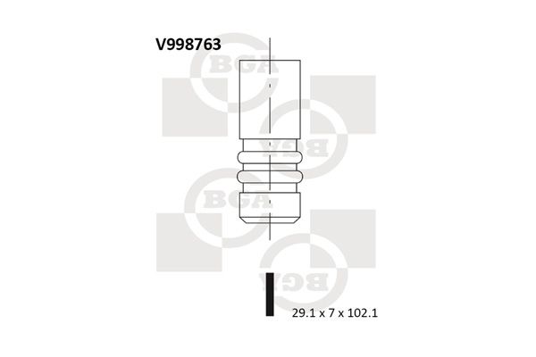 BGA Выпускной клапан V998763