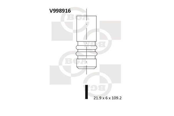 BGA Впускной клапан V998916